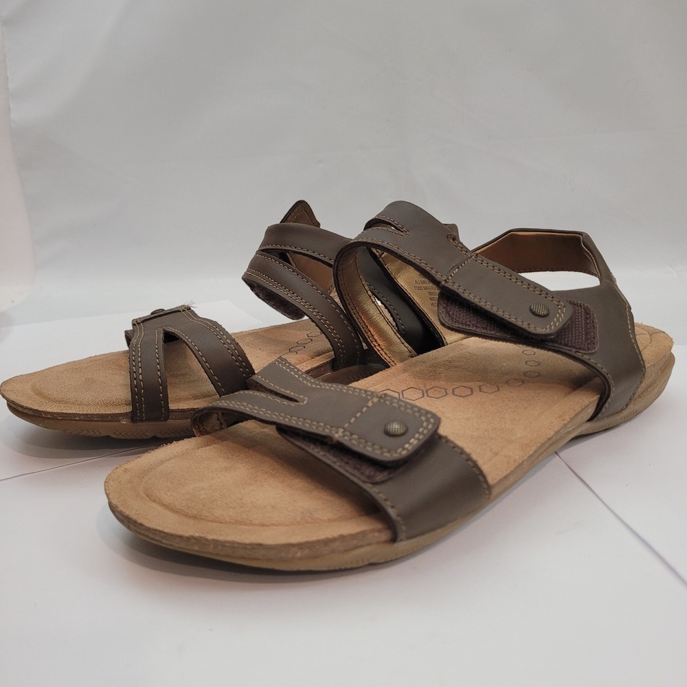 Khombu AVA Sandals Womens 9M Brown K-Comfort Adjustable Strappy 1221133
